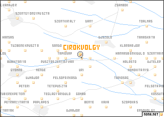 map of Cirokvölgy