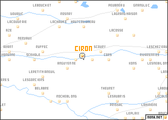 map of Ciron