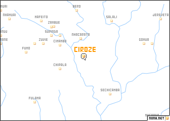 map of Ciroze