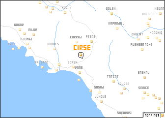 map of Çirsë