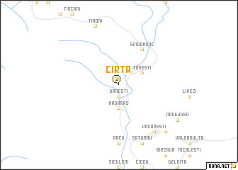 map of Cîrţa