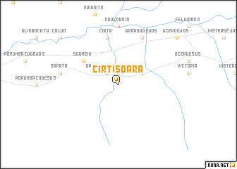 map of Cîrţişoara