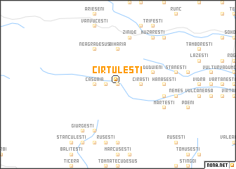 map of Cîrţuleşti