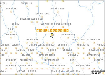 map of Ciruelar Arriba