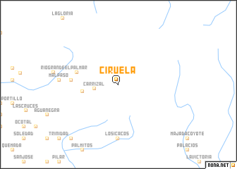 map of Ciruela