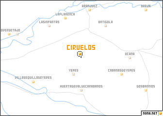 map of Ciruelos