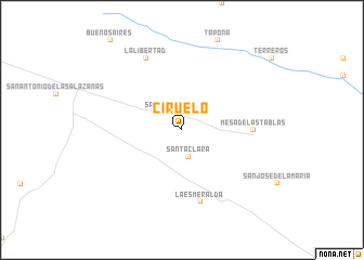 map of Ciruelo