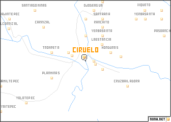 map of Ciruelo