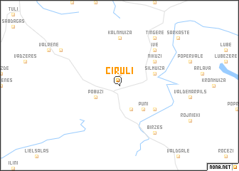 map of Cīruļi