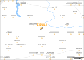 map of Cīruli