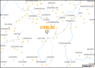 map of Cisalak