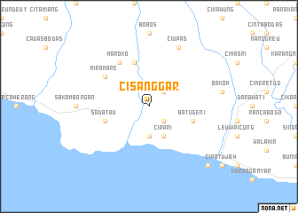 map of Cisanggar