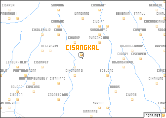 map of Cisangkal