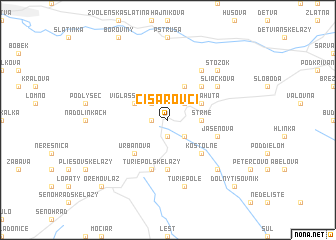 map of Císarovci