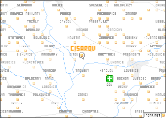 map of Císařov