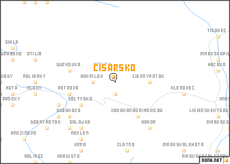 map of Cisársko