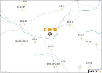 map of Cishan