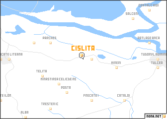 map of Cîşliţa