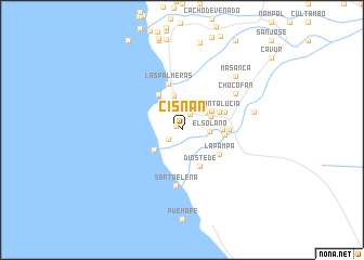 map of Cisnan