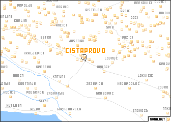 map of Cista Provo