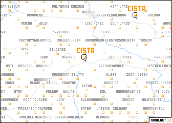 map of Čistá