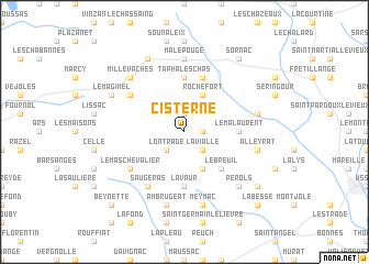 map of Cisterne