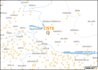 map of Čisto