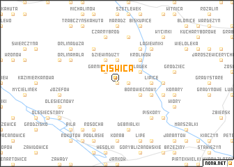 map of Ciświca