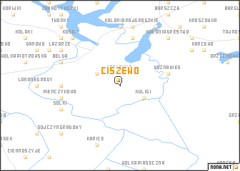 map of Ciszewo