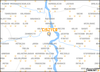 map of Ciszyca