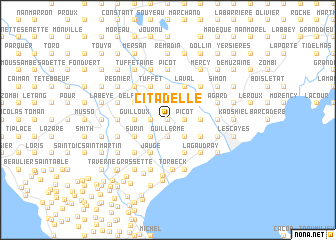 map of Citadelle