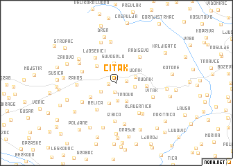 map of Čitak