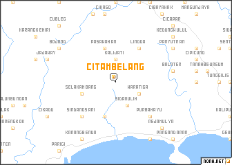 map of Citambelang