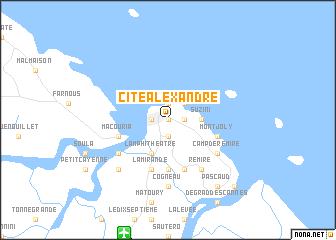 map of Cité Alexandre