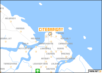 map of Cité Ampigny