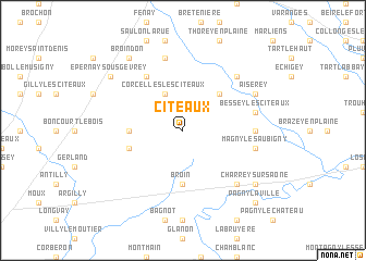 map of Cîteaux