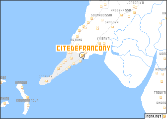 map of Cité de Francony