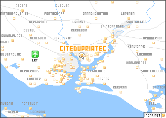 map of Cité du Priatec