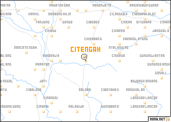map of Citengah