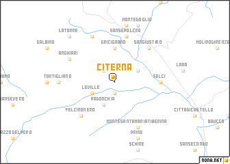 map of Citerna