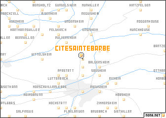 map of Cité-Sainte-Barbe