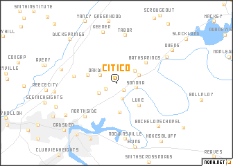 map of Citico