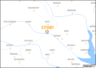 map of Çitköy