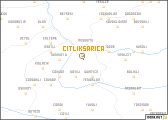 map of Çitliksarıca