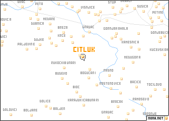 map of Čitluk