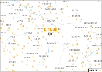 map of Čitluk