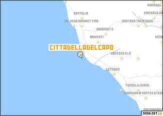 map of Cittadella del Capo