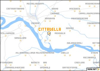 map of Cittadella