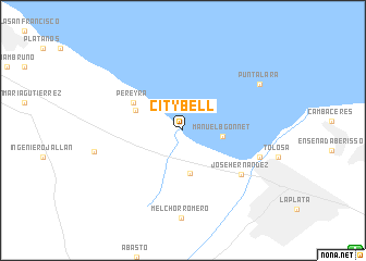 map of City Bell