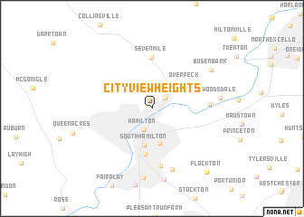 map of City View Heights